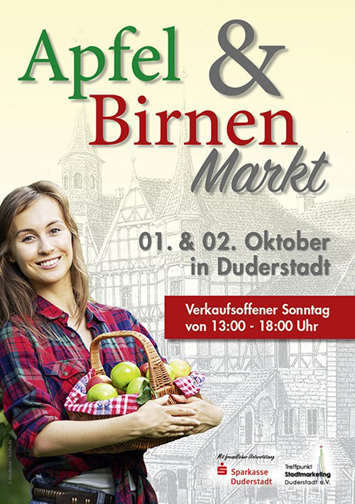 Apfel- und Birnenmarkt in Duderstadt 2020 abgesagt