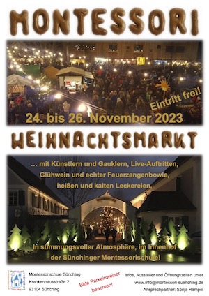 Montessori Weihnachtsmarkt in Sünching