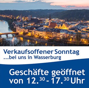 Verkaufsoffener Sonntag in Wasserburg am Inn 2022/2023